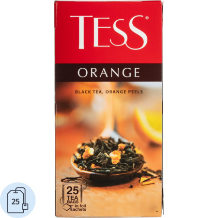 Чай TESS Оранж черный, 25пак 0647-10