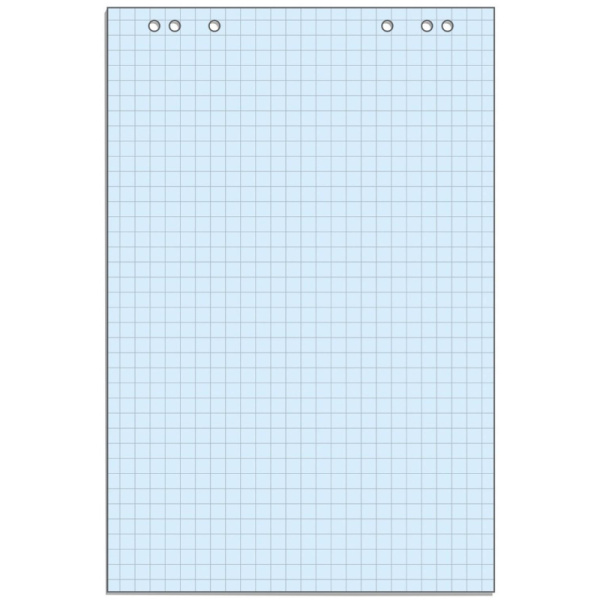 Бумага для флипчартов голубая пастель клетка 68.0х98.0 20 лист.80гр.