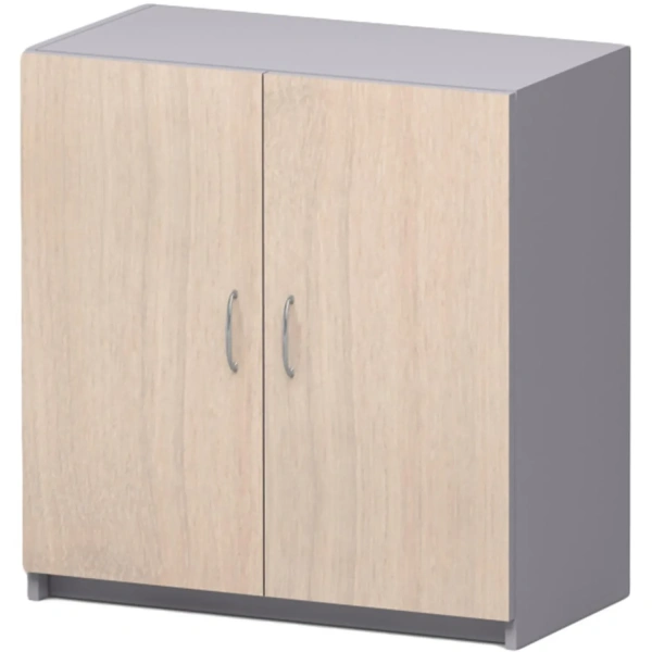 Шкаф SP Бюджет   низкий 2550 (877,879) дуб ш.св./серый 753(430/030)