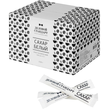 Сахар порционный в стиках Деловой стандарт 5 гр (500 шт/уп.)