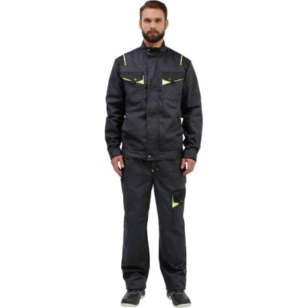 Брюки муж. л27-БР т.сер/черн 52-54/170-176