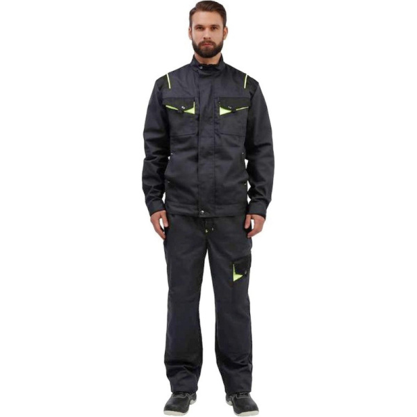 Брюки муж. л27-БР т.сер/черн 56-58/182-188