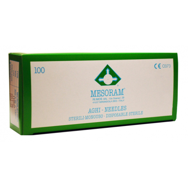 Игла для мезотерапии 30 G (0,30x25мм) MESORAM, 100 шт. в уп