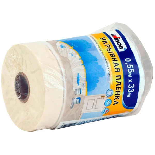 Пленка укрывная с малярной лентой UNIBOB 0,55х33 м