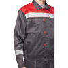 Костюм рабочий летний муж. Л20-КБР сер/красн (р.48-50) 170-176 (Арсенал-СП)
