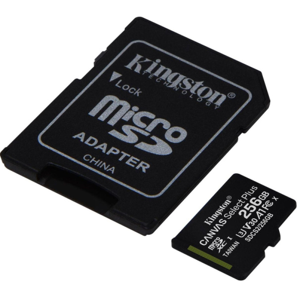Карта памяти Kingston Canvas Select Plus microSDXC UHS-I +ад, SDCS2/256GB