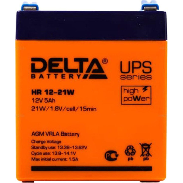 Батарея для ИБП Delta HR 12-21W (12V/5Ah)_D_K