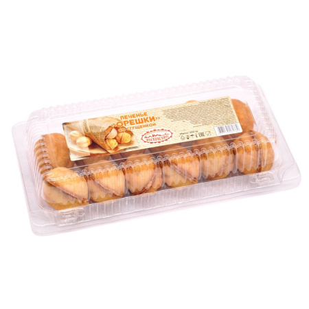 Печенье Орешки с начинкой вареная сгущенка Московсвитс, 260г