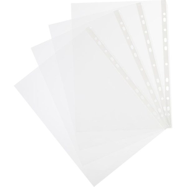 Файл-вкладыш Стандарт  А4 30мкм Attache с  перфорацией,100 шт