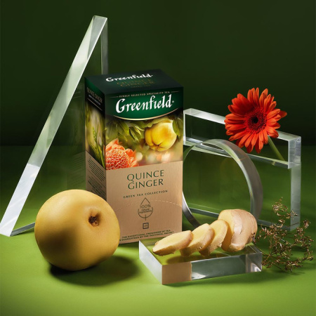 Чай Greenfield Quince Ginger зел, 25пак