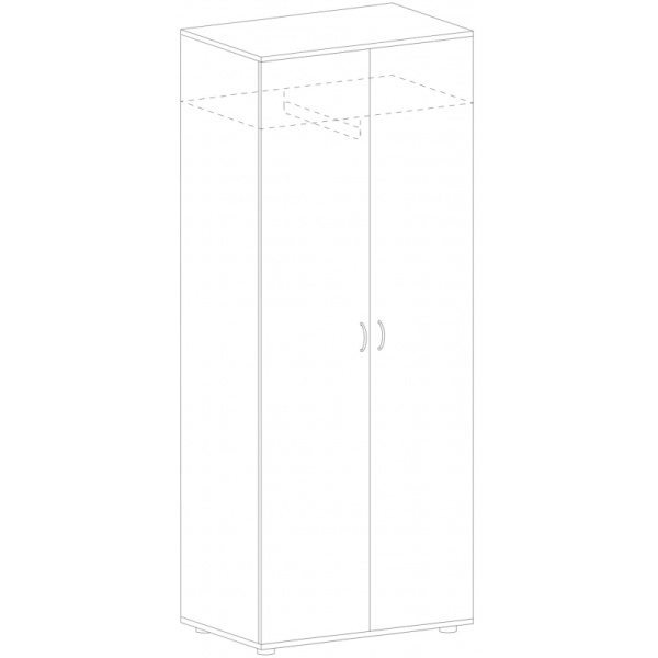 Гардероб IN Рондо Ш11 береза 804х450х2149