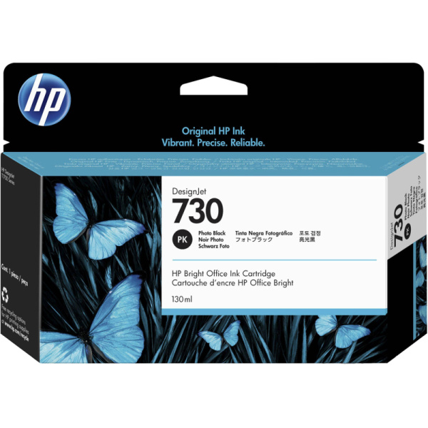 Картридж струйный HP 730 P2V67A фото чер. (130мл) для T1700