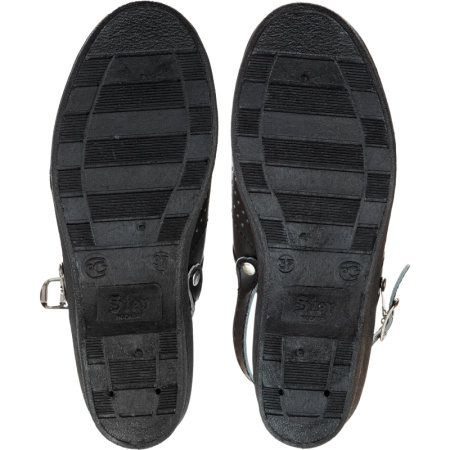 Сабо жен.нат.кожа цв.чёрный(р.40) (4-12-7)