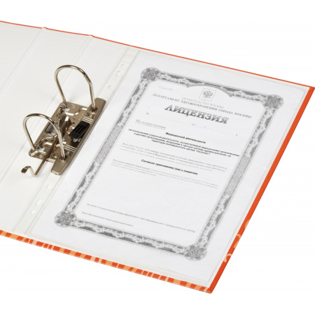 Папка-регистратор Attache Fantasy 75мм ламин.картон оранжевый,бум/лам.карт