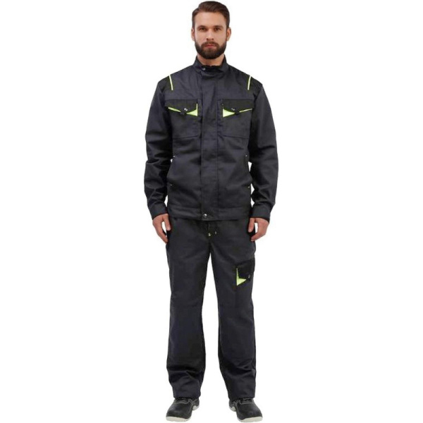 Брюки муж. л27-БР т.сер/черн 48-50/182-188