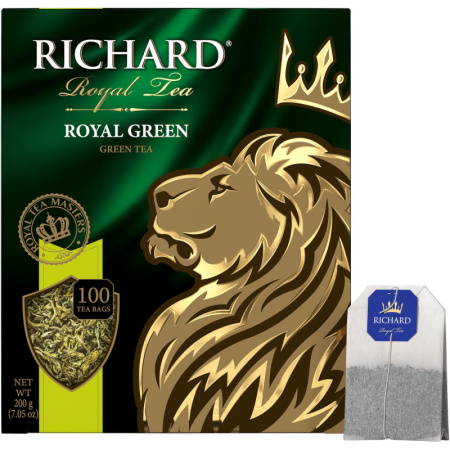 Чай Richard Royal Green зеленый, 100 пак