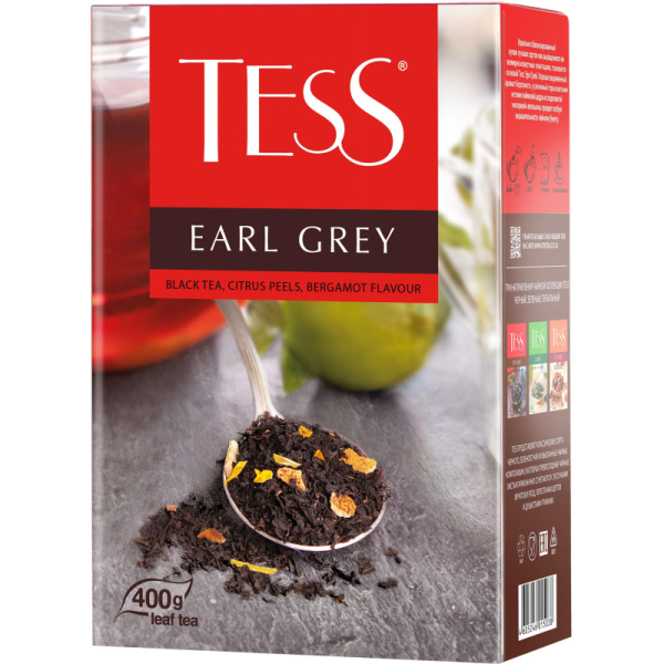 Чай Tess Earl Grey листовой черный с добавками,400г 1503-10
