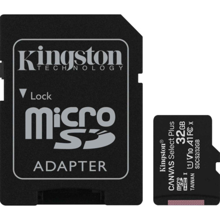 Карта памяти Kingston Canvas Select Plus microSDHC UHS-I +ад, SDCS2/32Gb