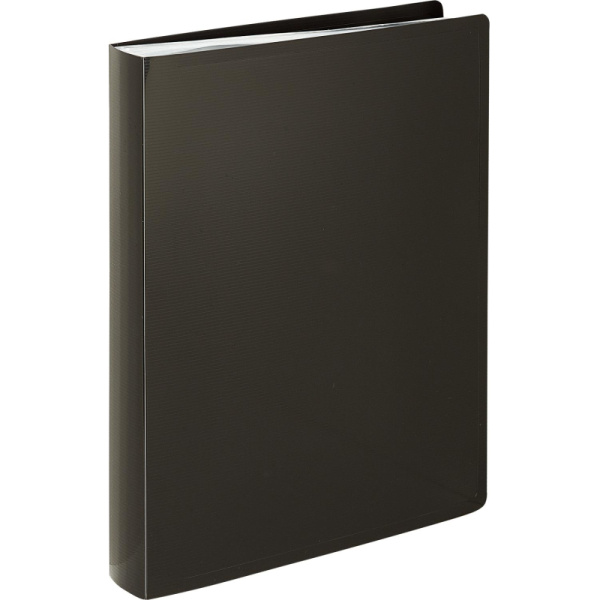 Папка файловая с вкладышами 80шт КОМУС Line 700мкм в коробе, глянц черный