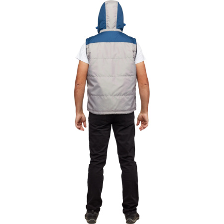 Жилет утепленный цв. серый/синий р. 48/170-176
