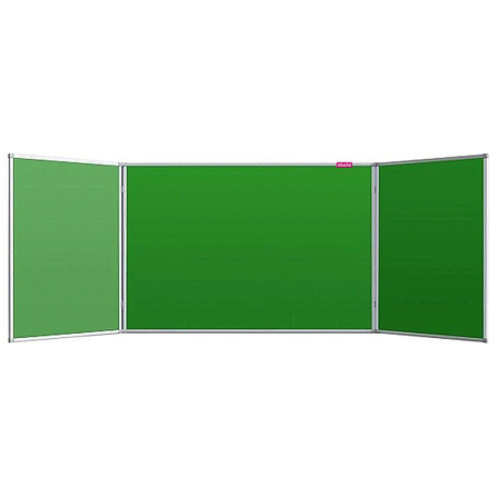 Доска магнитно-меловая/маркерная 100х300 2-створ