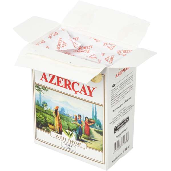 Чай Азерчай Букет черный с чабрецом 100г  234745/203974