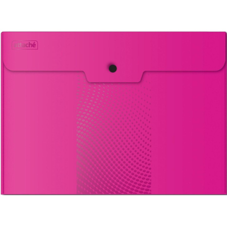 Папка-конверт на кнопке А4, 180мкм, Attache Digital ассорти, 6 шт.уп