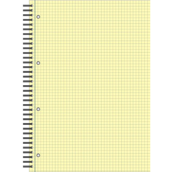 Бизнес-тетрадь 80л,кл,А4,Yellow Pad,спираль,тон.блок 70г/м
