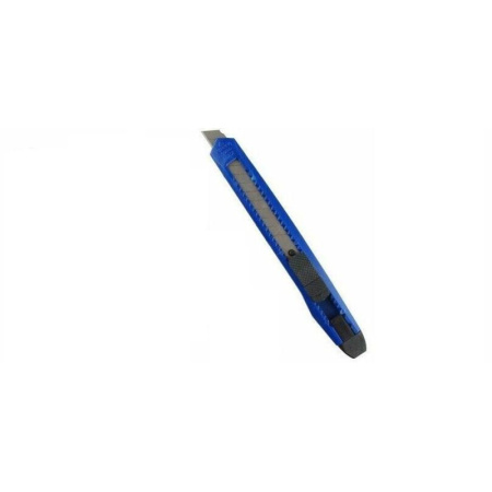 Нож канцелярский 9 мм Attache Economy  с фиксатором, полибег, цв. вассорт.