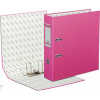 Папка-регистратор ECONOMY PLUS 80мм, фуксия, ПБП1, карм.кор.,мет.уг