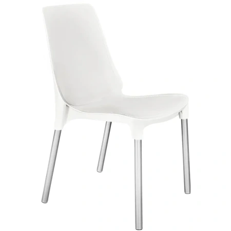 Стул для столовых EL_SHT-S75 пластик белый/хром лак 1880