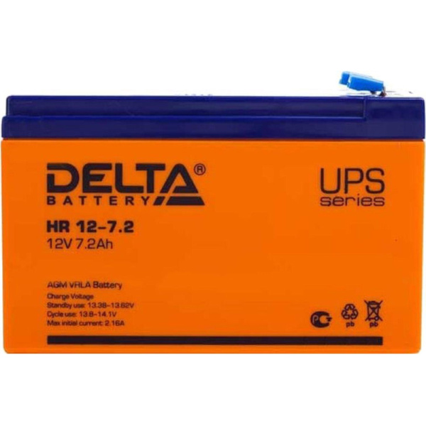 Батарея для ИБП Delta HR 12-7,2 (12V/7,2Ah)