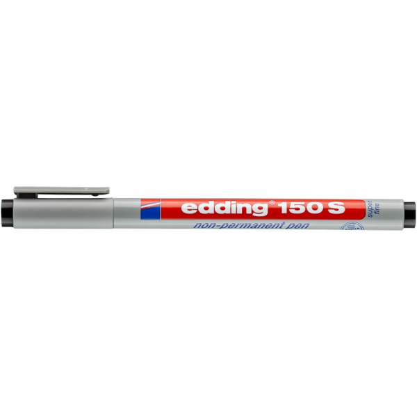 Маркер для глянц.поверх. EDDING E-150/1 S черный 0,3мм стираемый