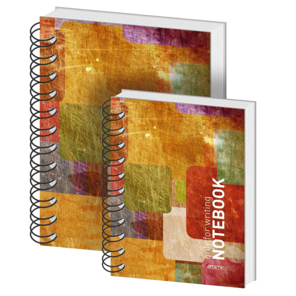 Бизнес-тетрадь Attache Imagination А5/80л,тв.переплет,клетка,спираль