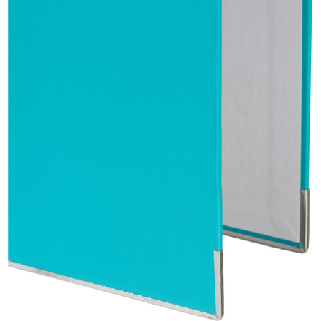 Папка-регистратор Комус Экономи 75мм бирюзовый тиффани,ПБП1,карм.кор,мет.уг