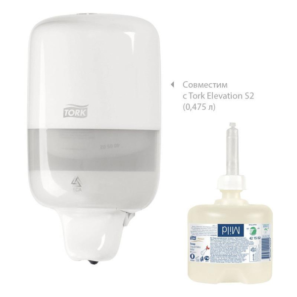 Картридж с жидким мылом Tork S2 0,475л, 421502/420502