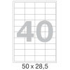 Этикетки самоклеящиеся 50х28,5 мм / 40 шт. на листе А4 (100л