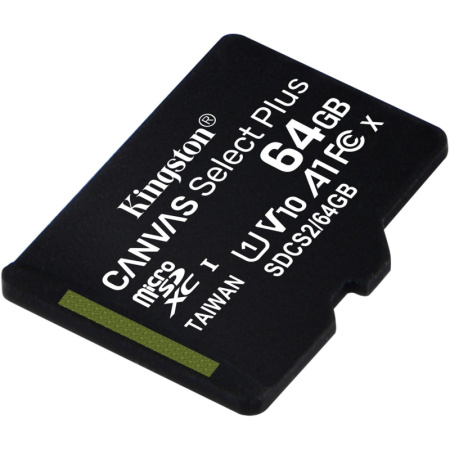 Карта памяти Kingston Canvas Select Plus microSDXC UHS-I, SDCS2/64GBSP