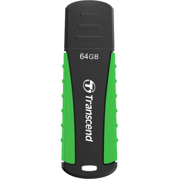 Флеш-память Transcend JetFlash 810, 64Gb, USB 3.1 G1, ч/зел, TS64GJF810