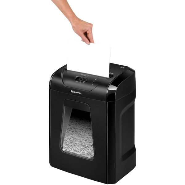 Шредер (уничтожитель) Fellowes Powershred 12C, 4ур.секр, 12лист, 18л