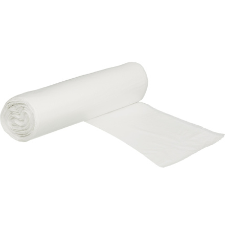 Мешки для мусора ПНД 60л 10мкм 20шт/рул белые 60x90см Комус с ручками