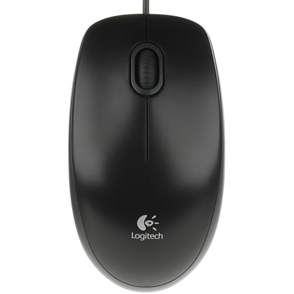 Мышь компьютерная Logitech B100 Optical Mouse USB (910-003357)