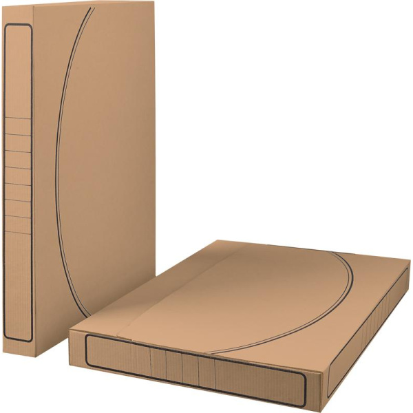 Короб архивный с вырубным замком  А3, 432х320х50