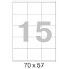 Этикетки самоклеящиеся 70х57 мм/15 шт. на листе А4 (100 л