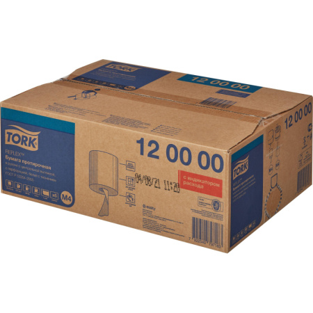 Бумага протирочная д/держ.Tork М4 с ЦВ 1сл.771л/рул. 6рул/уп 120000