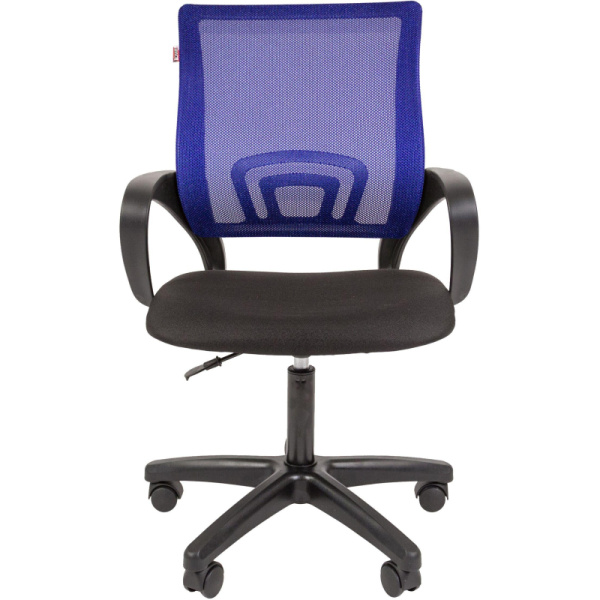 Кресло VT_EChair-304 (LT) TC Net ткань черн/сетка синий, пластик