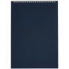 Блокнот на спирали А4 60л. синий картон д/лог.клет.14