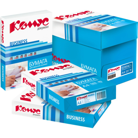Бумага КОМУС ДОКУМЕНТ Business (А4, марка В, 80 г/кв.м, 500 л)