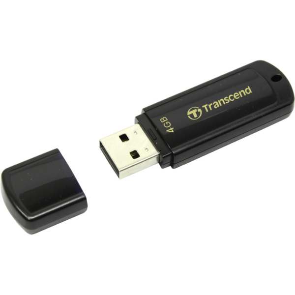 Флеш-память Transcend JetFlash 350, 4Gb, USB 2.0, чер, TS4GJF350