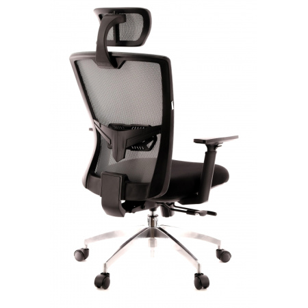 Кресло EV_ Everprof Polo S сетка/ткань черный/серый, алюминий